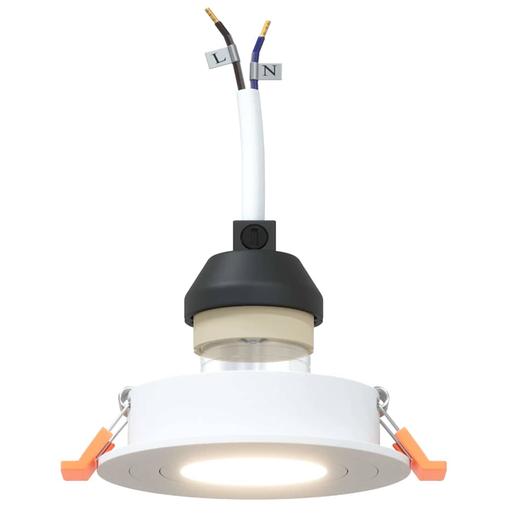 Spotlight 24 pcs Hvid 9 x 9 x 2 cm Aluminium