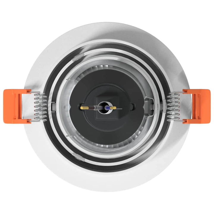 Spotlight 24 pcs Hvid 9 x 9 x 2 cm Aluminium