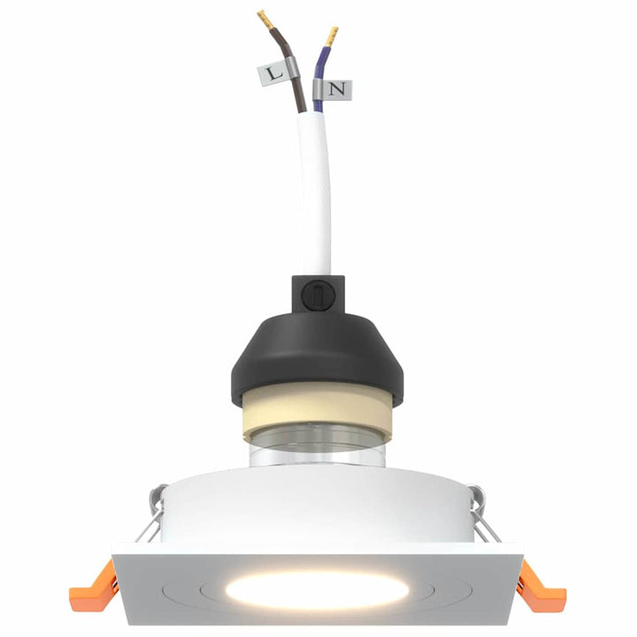 Spotlight 24 pcs Hvid 9 x 9 x 2 cm Aluminium