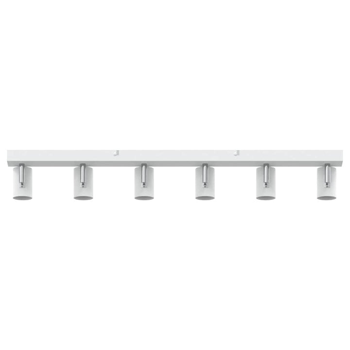 Loftsspot med spotlights Hvid 73 x 6,5 x 11,5 cm Metal