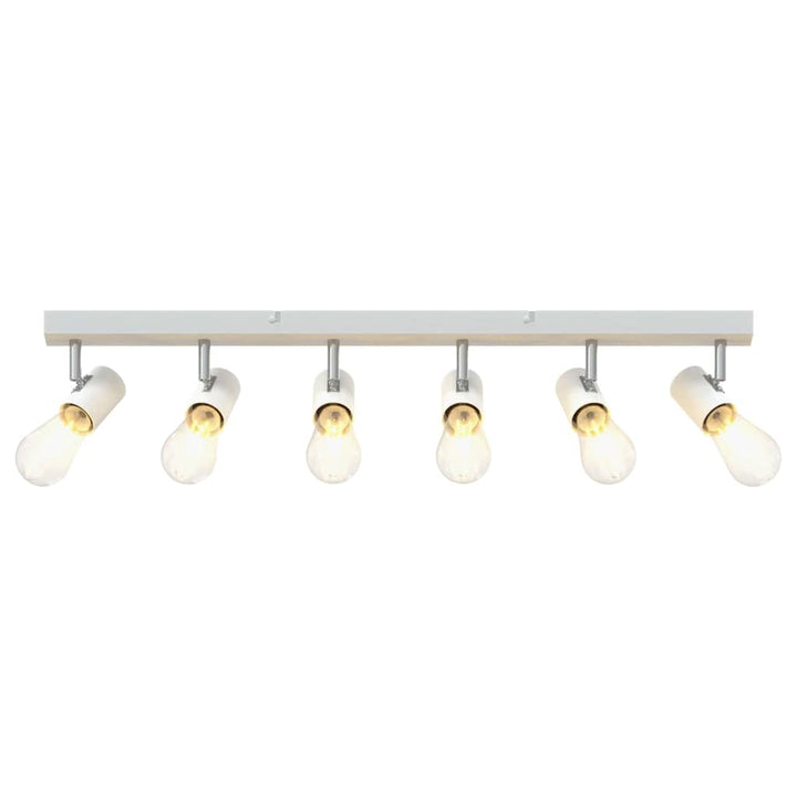 Loftsspot med spotlights Hvid 73 x 6,5 x 11,5 cm Metal
