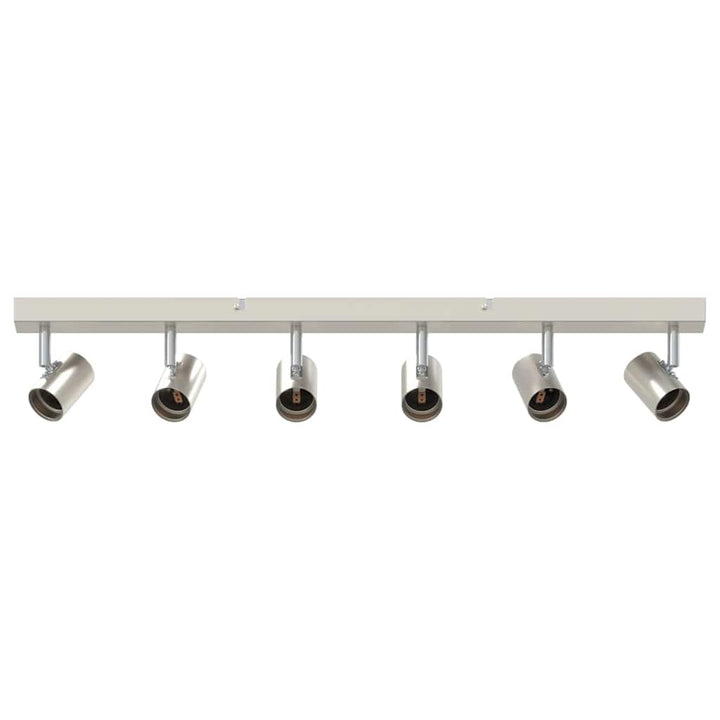 Loftsspot med spotlights Nikkel 73 x 6,5 x 11,5 cm Metal