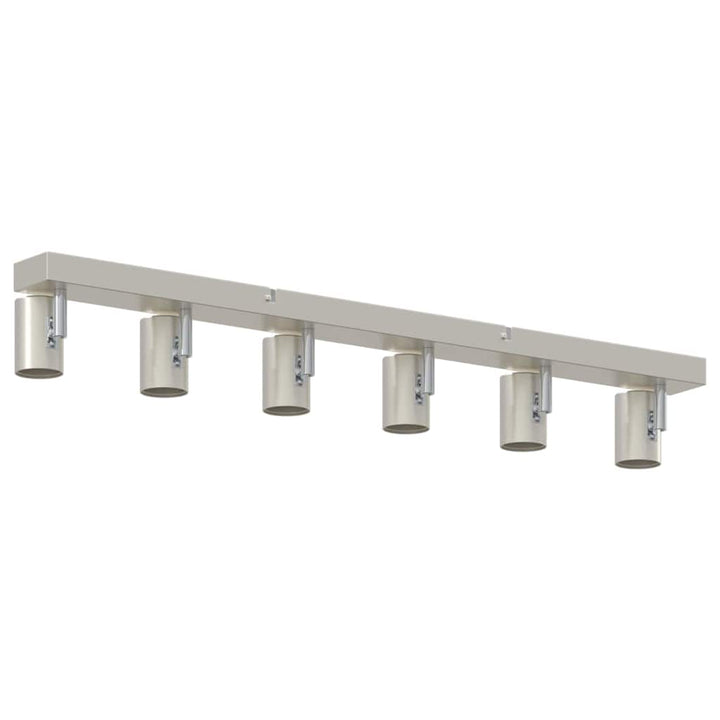 Loftsspot med spotlights Nikkel 73 x 6,5 x 11,5 cm Metal