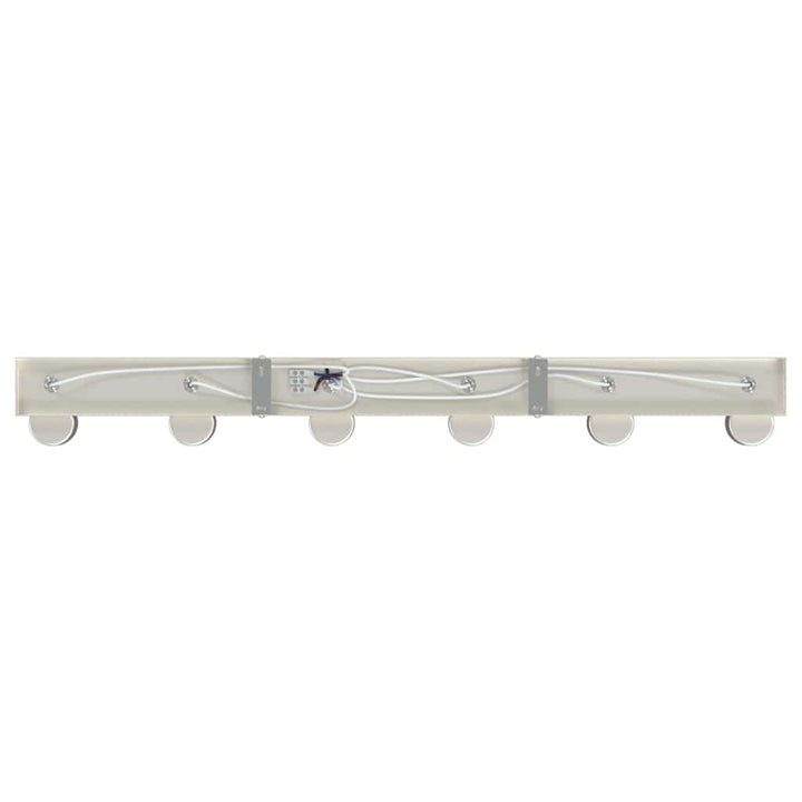 Loftsspot med spotlights Nikkel 73 x 6,5 x 11,5 cm Metal