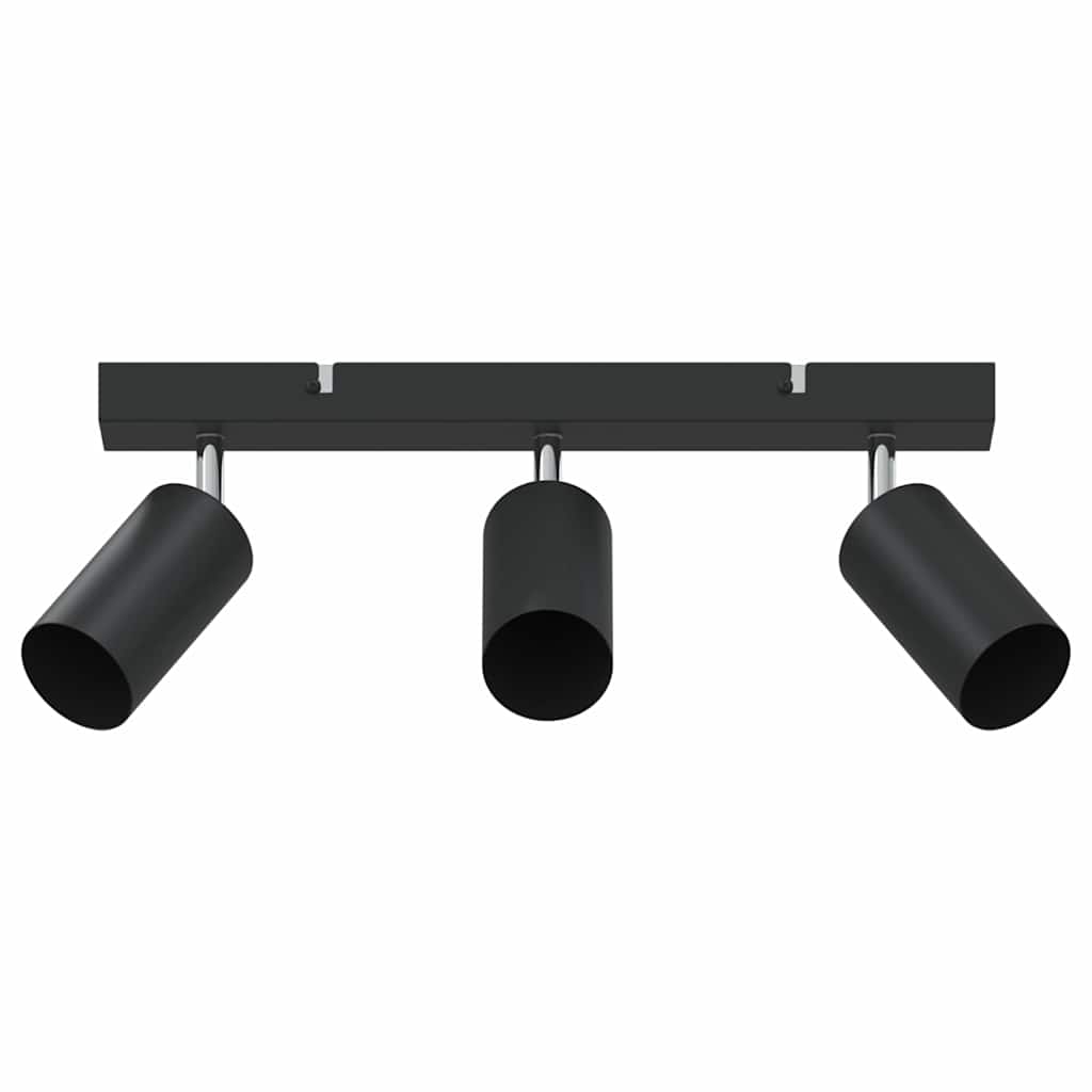 Loftsspot med spotlights Sort 38 x 6 x 16 cm Metal