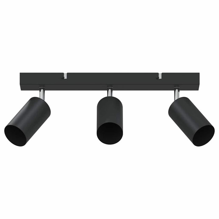 Loftsspot med spotlights Sort 38 x 6 x 16 cm Metal