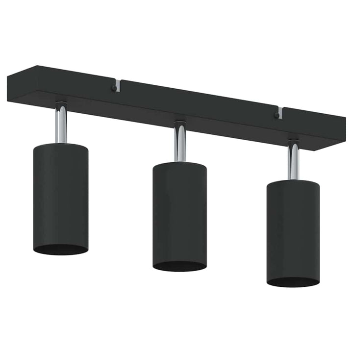Loftsspot med spotlights Sort 38 x 6 x 16 cm Metal