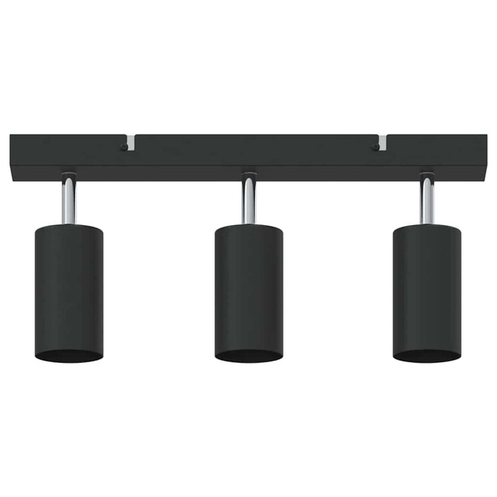 Loftsspot med spotlights Sort 38 x 6 x 16 cm Metal