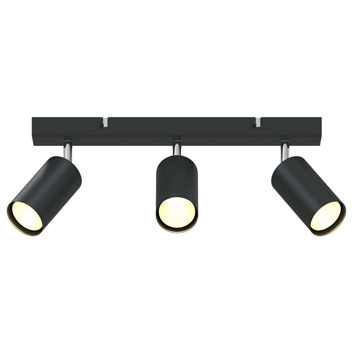 Loftsspot med spotlights Sort 38 x 6 x 16 cm Metal