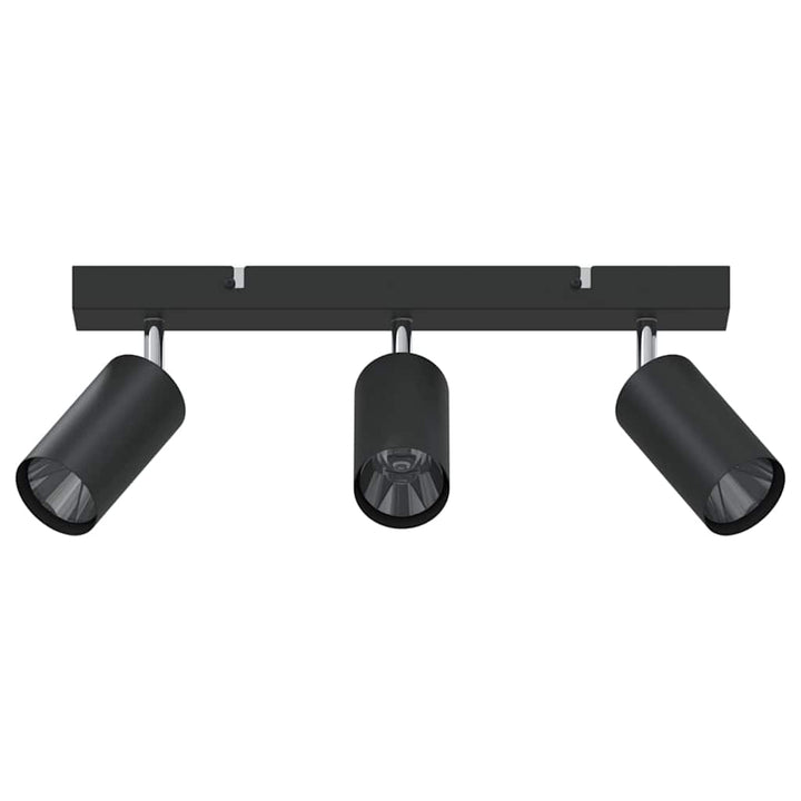 Loftsspot med spotlights Sort 38 x 6 x 16 cm Metal