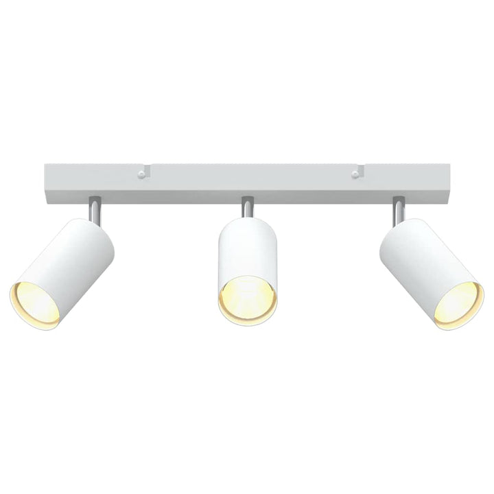 Loftsspot med spotlights Hvid 38 x 6 x 16 cm Metal
