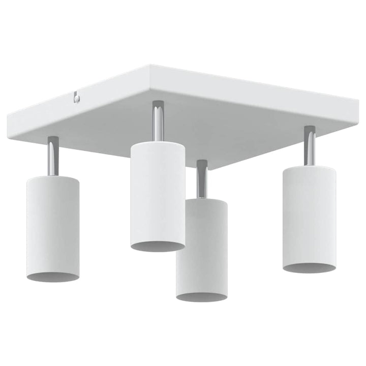 Loftsspot med spotlights Hvid 26 x 26 x 16 cm Metal