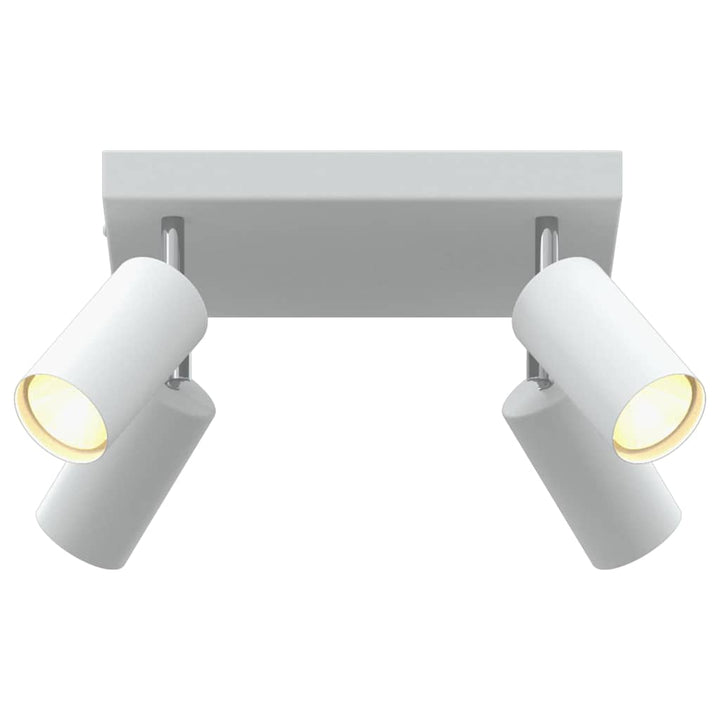 Loftsspot med spotlights Hvid 26 x 26 x 16 cm Metal