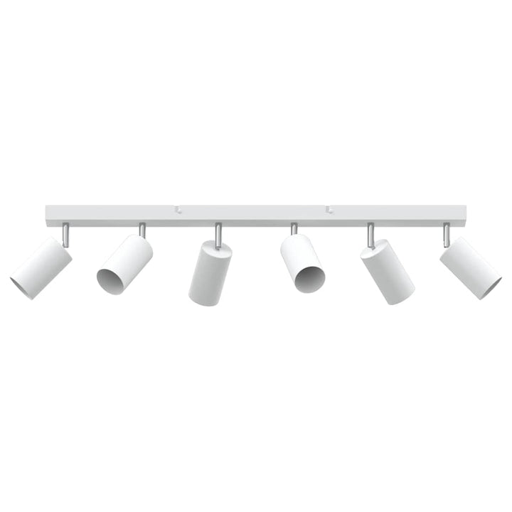 Loftsspot med spotlights Hvid 73 x 6 x 16 cm Metal