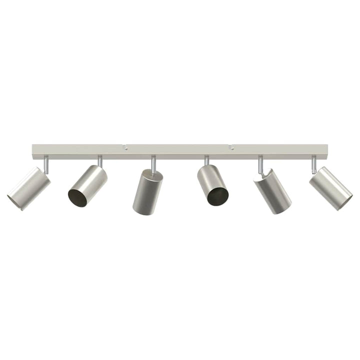 Loftsspot med spotlights Nikkel 73 x 6 x 16 cm Metal