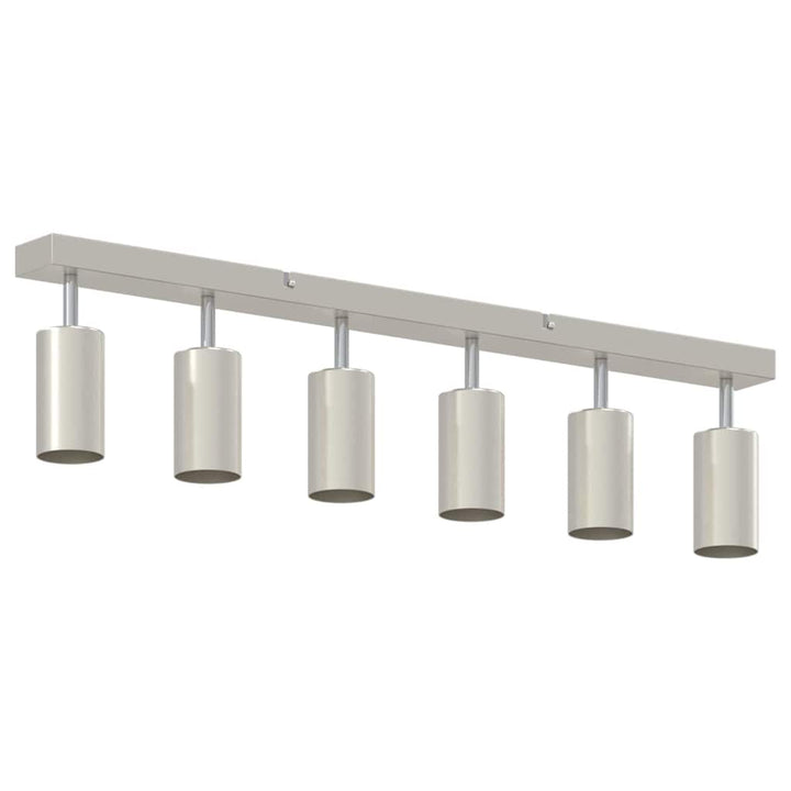 Loftsspot med spotlights Nikkel 73 x 6 x 16 cm Metal
