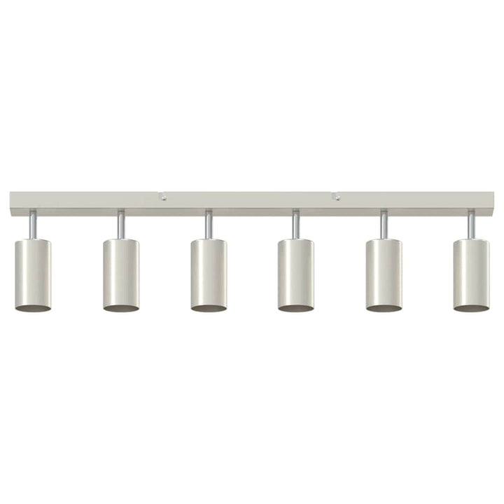 Loftsspot med spotlights Nikkel 73 x 6 x 16 cm Metal