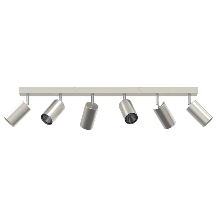 Loftsspot med spotlights Nikkel 73 x 6 x 16 cm Metal