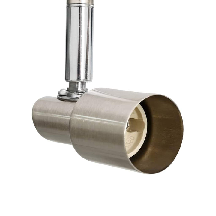 Loftsspot med spotlights Nikkel 176,5 x 9,5 x 14 cm Stål