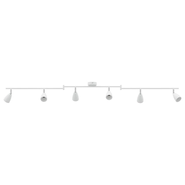 Loftsspot med spotlights Hvid 176,5 x 12,5 x 13,5 cm Metal