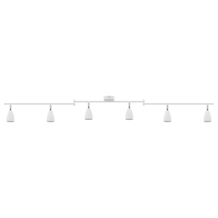 Loftsspot med spotlights Hvid 176,5 x 12,5 x 13,5 cm Metal