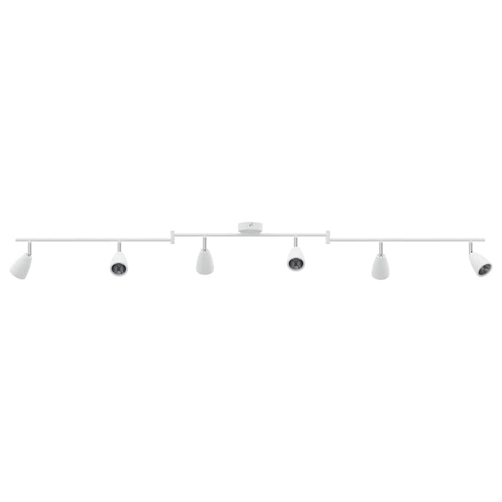 Loftsspot med spotlights Hvid 176,5 x 12,5 x 13,5 cm Metal
