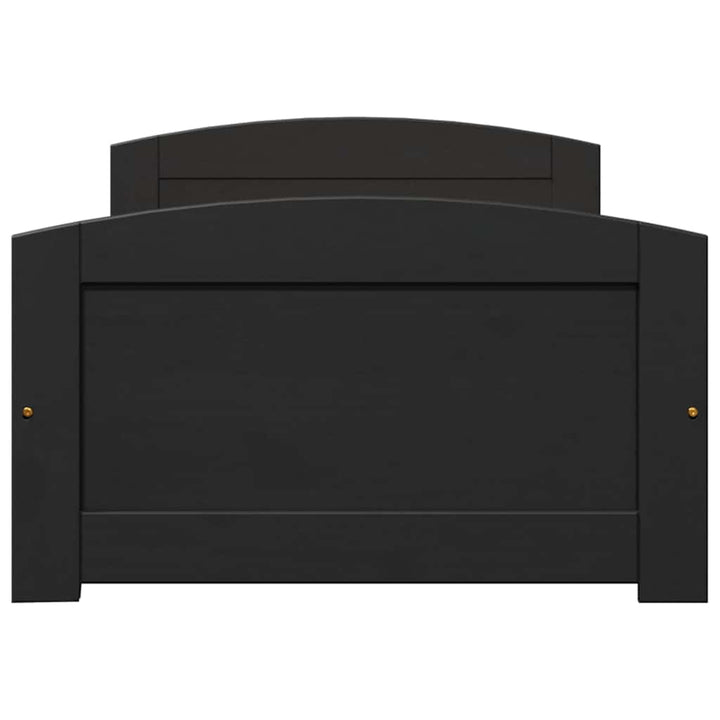 daybed med to skuffer uden madras IRUN sort 90x200 cm