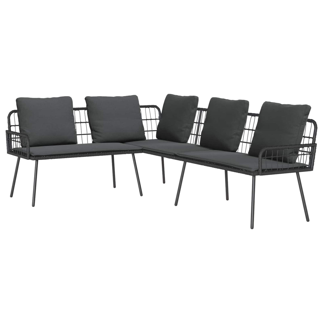 Sofa 5-Antal sæder Antracit Stål