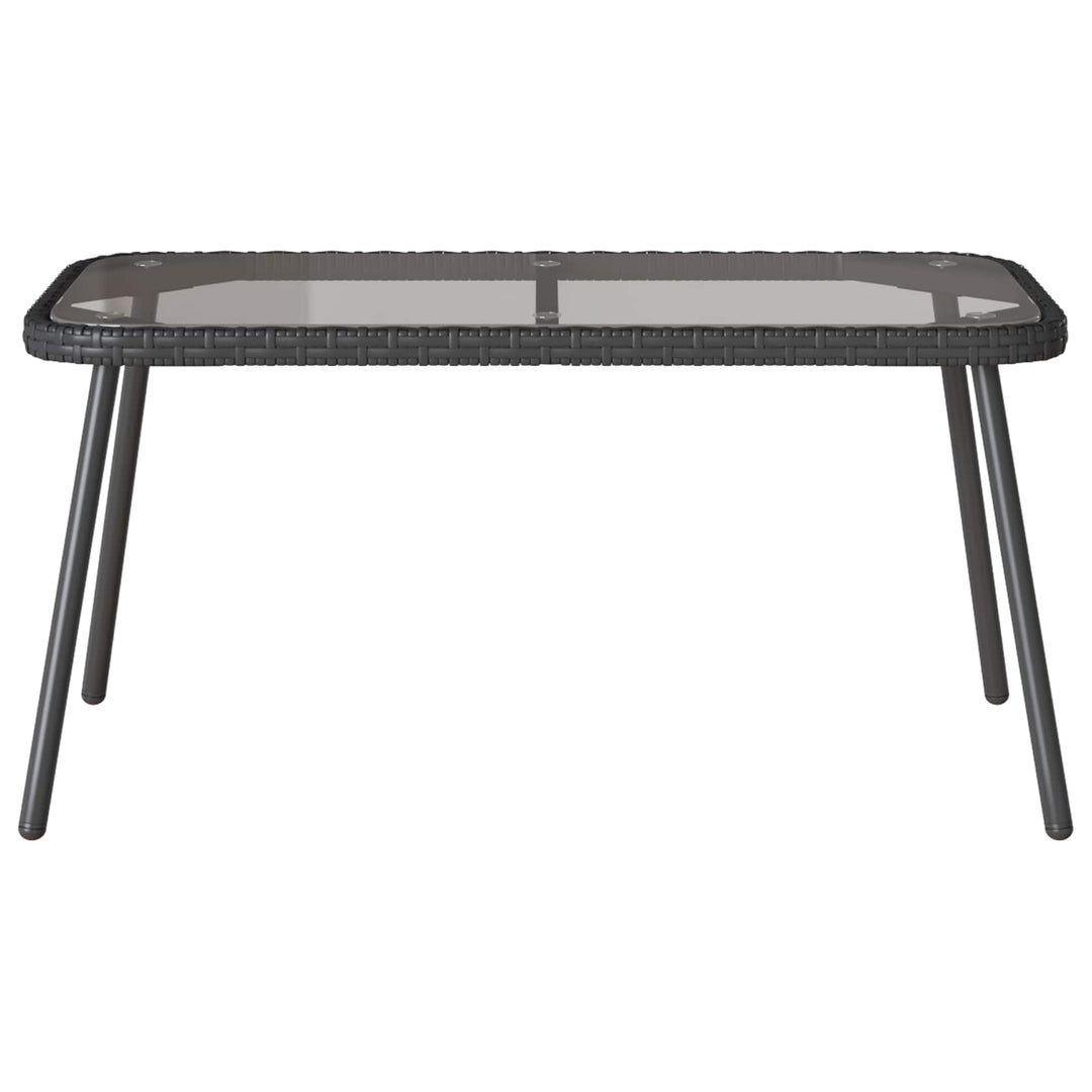 Sofabord Sort 90 x 45 x 43 cm polyrattan