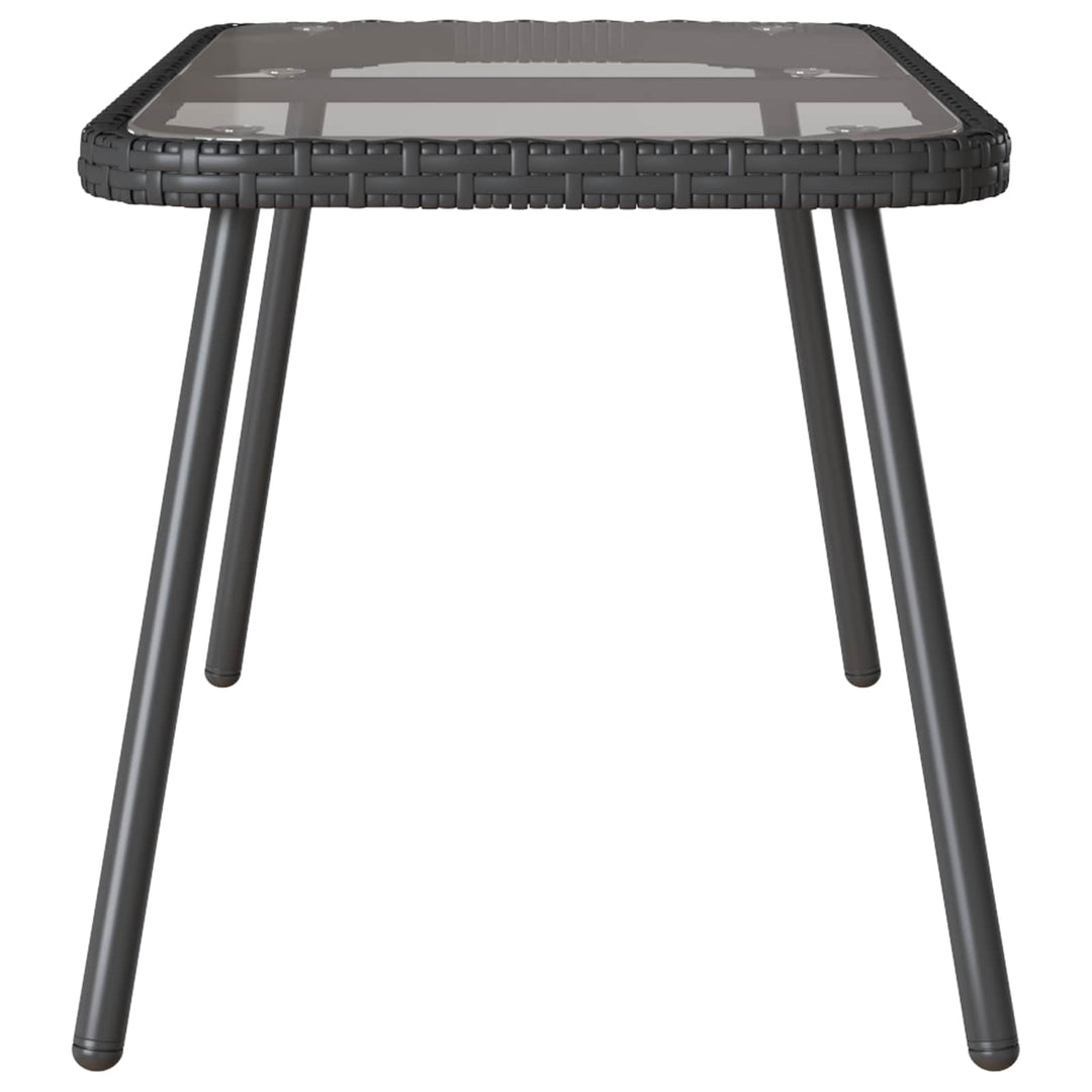 Sofabord Sort 90 x 45 x 43 cm polyrattan