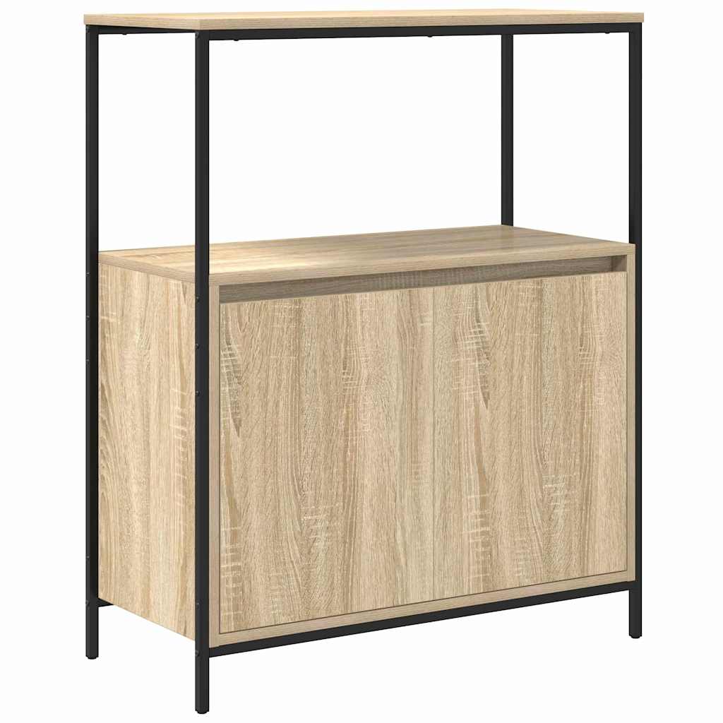 Badeværelsesmøbel sæt med hylde 5 pcs Beige Konstrueret træ