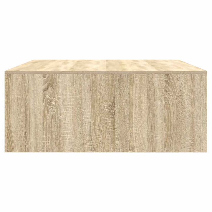 sofabord med skuffer 100x100x40 cm sonoma-eg