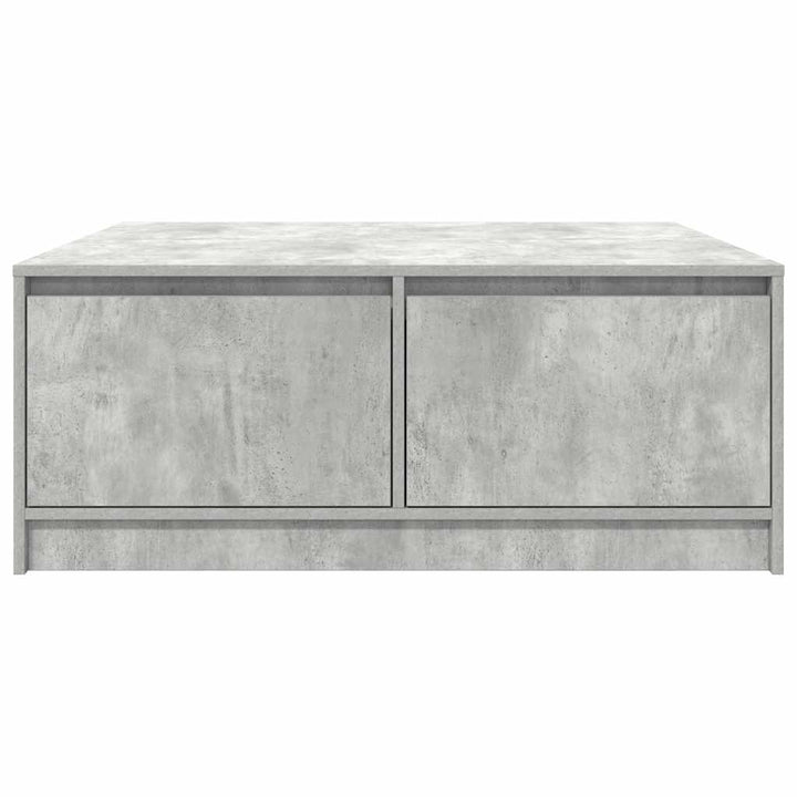 sofabord med skuffer 100x100x40 cm betongrå