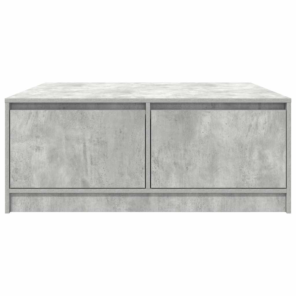 sofabord med skuffer 100x100x40 cm betongrå