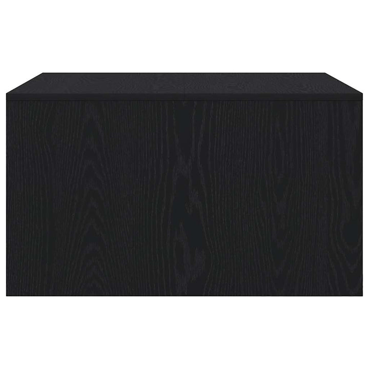 sofabord med skuffer 70,5x70x40 cm sort egetræsfarve