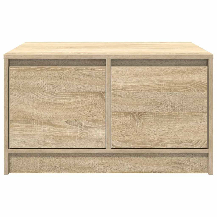 sofabord med skuffer 70,5x70x40 cm sonoma-eg