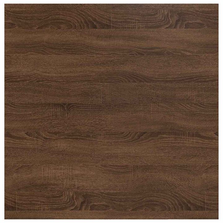 sofabord med skuffer 70,5x70x40 cm brun egetræsfarve