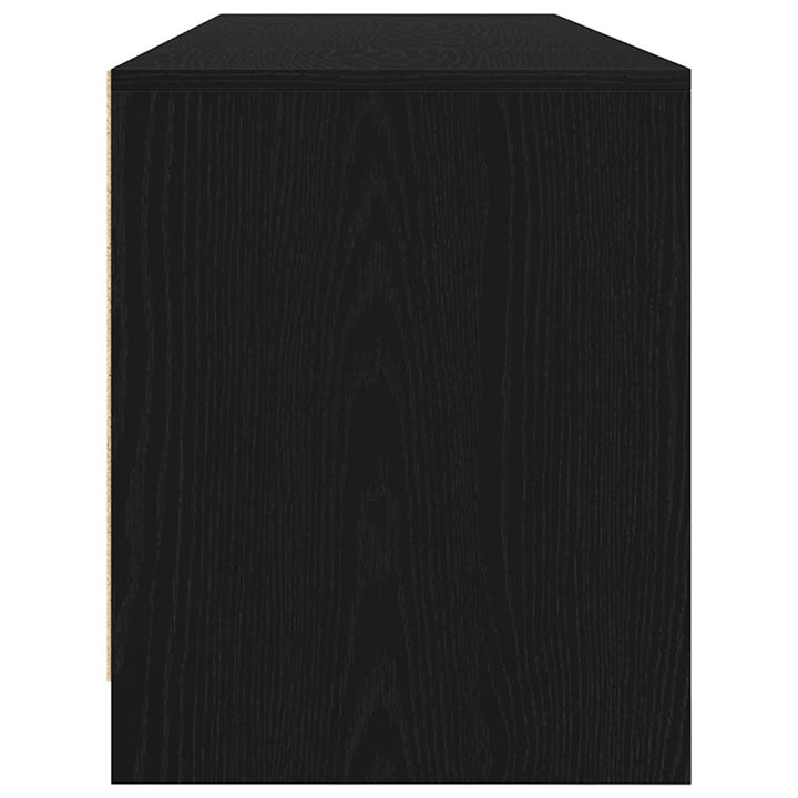 tv-bord 188,5x41x50 cm konstrueret træ sort egetræsfarve