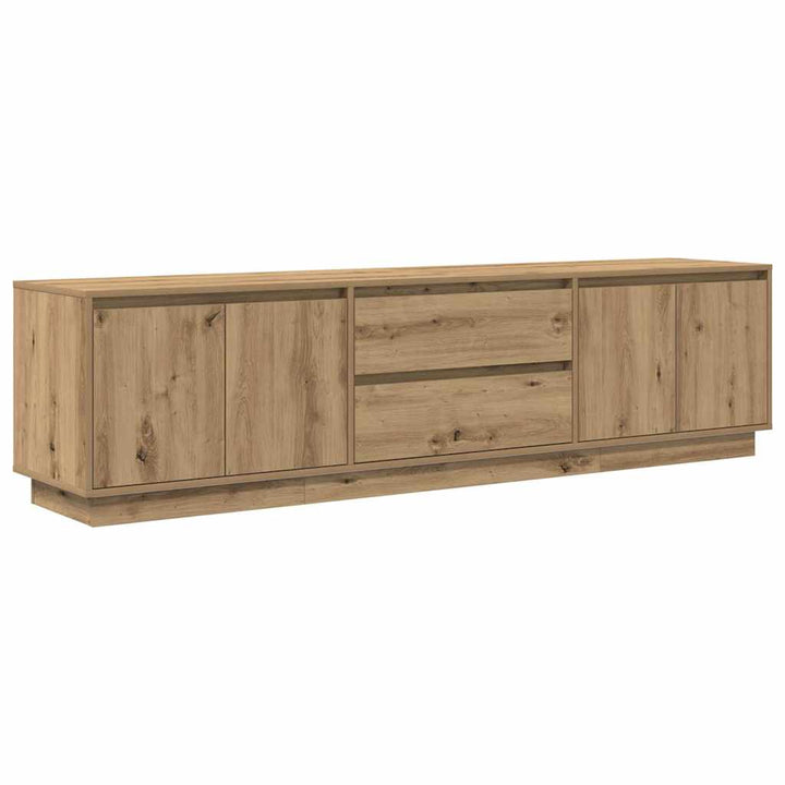 tv-bord med LED-lys 193,5x41x50 cm kunsteg