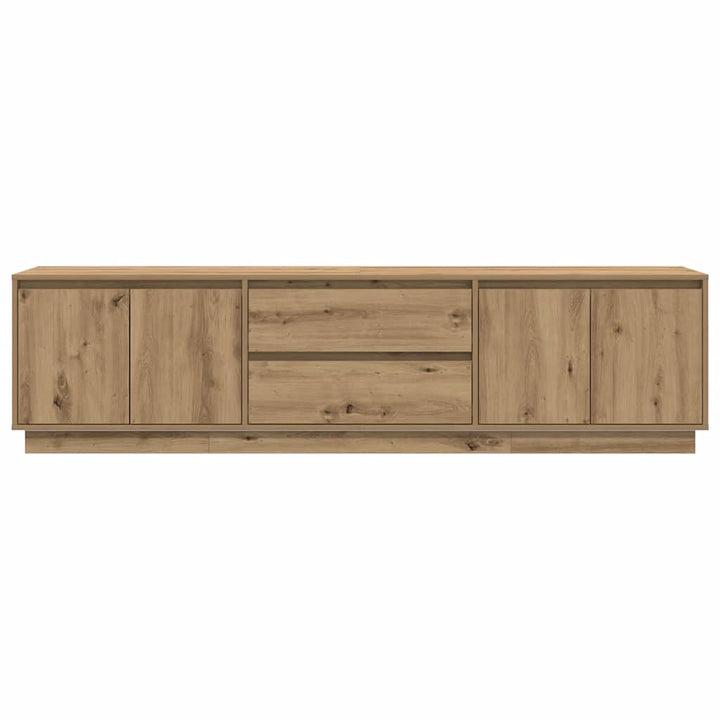 tv-bord med LED-lys 193,5x41x50 cm kunsteg