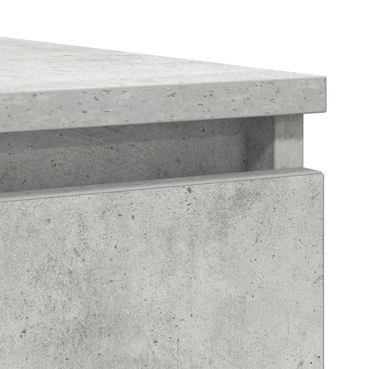 skænk med skuffer 100,5x35x76 cm konstrueret træ betongrå