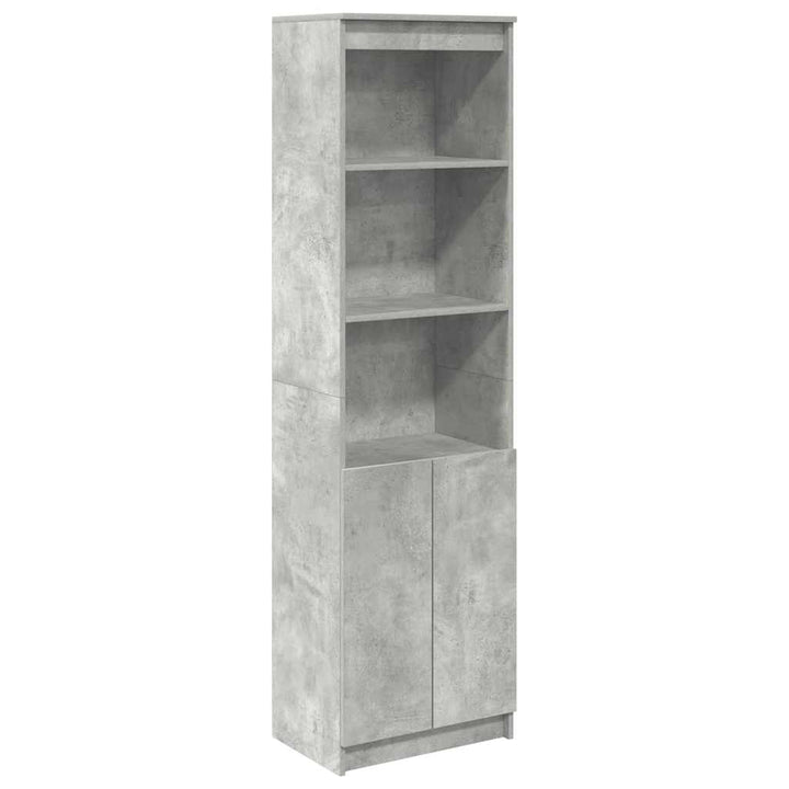 højskab 50x35x180 cm konstrueret træ betongrå