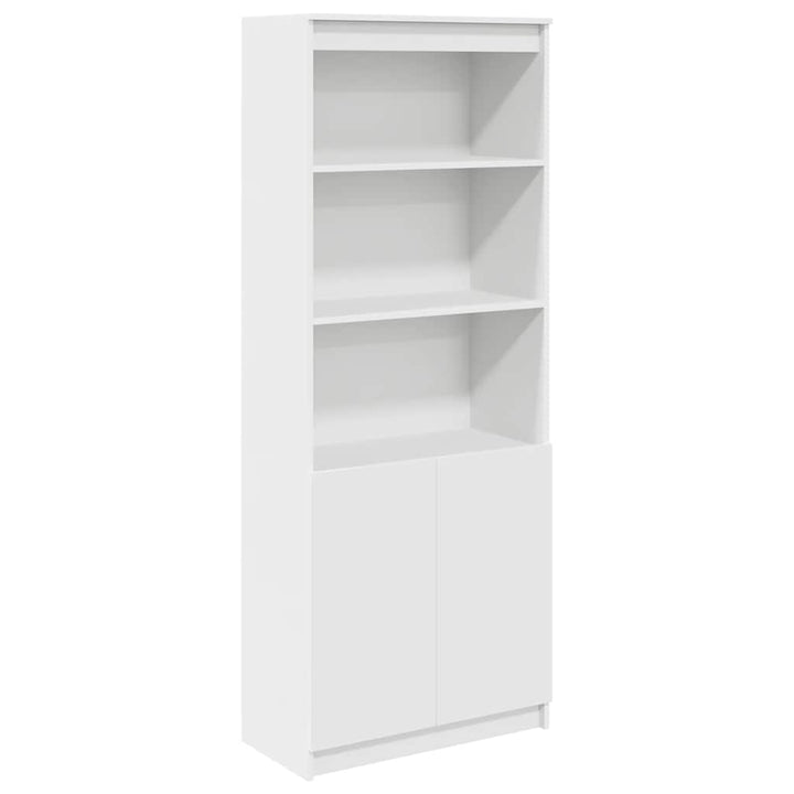 højskab 70x35x180 cm konstrueret træ hvid