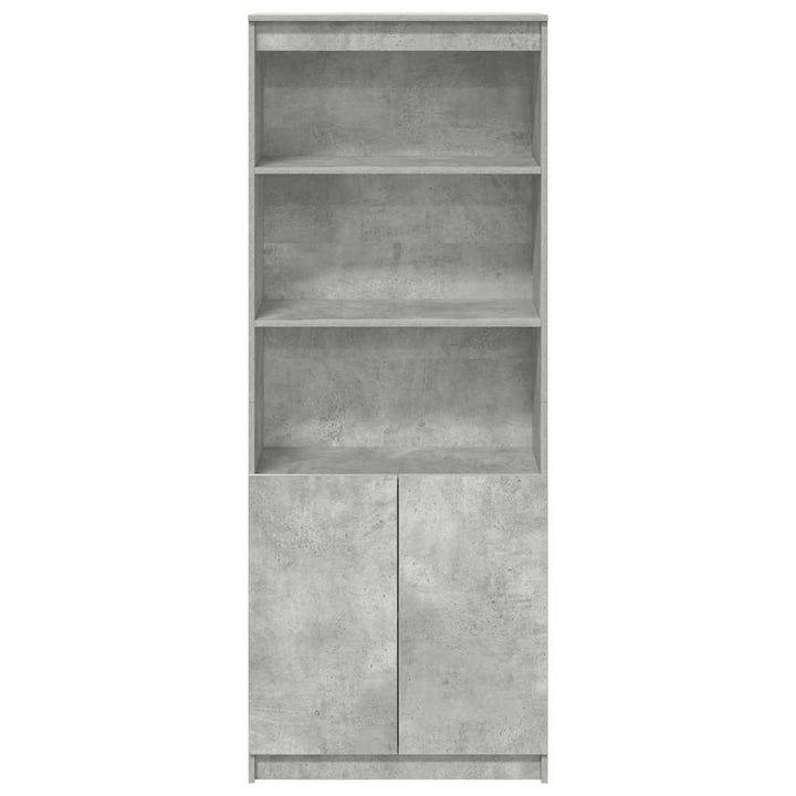 højskab 70x35x180 cm konstrueret træ betongrå