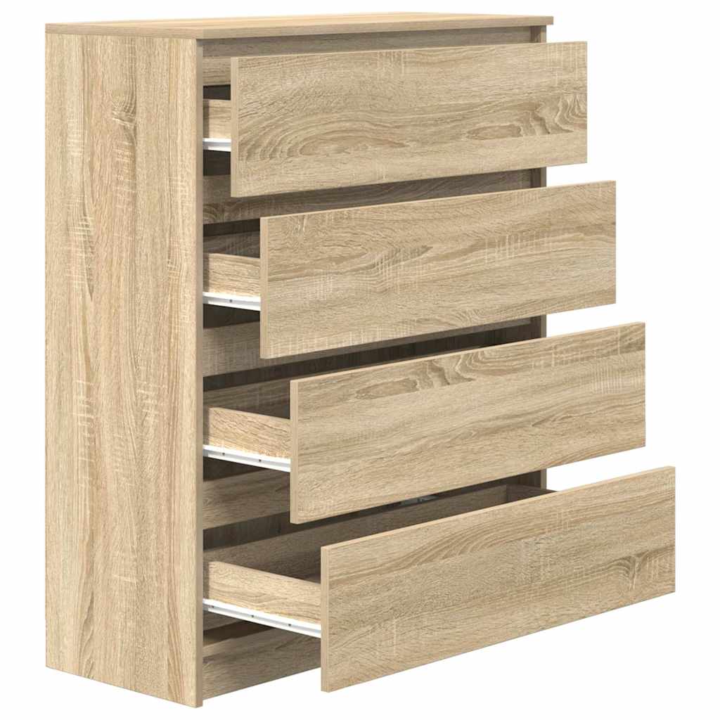 skænk 80x35x99 cm konstrueret træ sonoma-eg