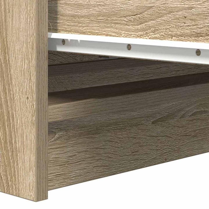 skænk 80x35x99 cm konstrueret træ sonoma-eg