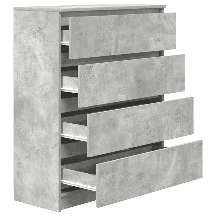 skænk 80x35x99 cm konstrueret træ betongrå