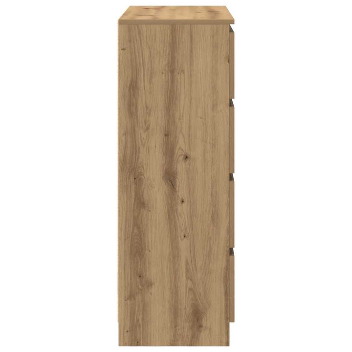 skænk 80x35x99 cm konstrueret træ kunsteg