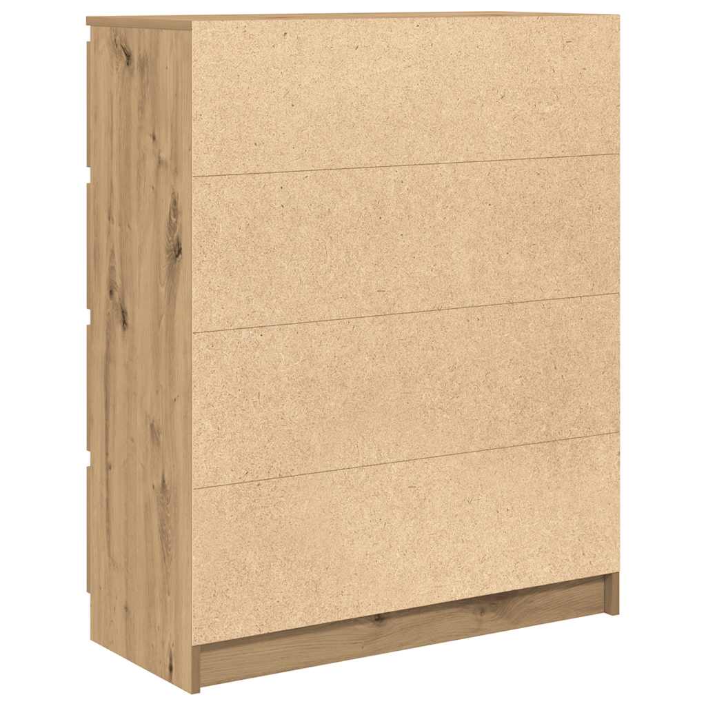 skænk 80x35x99 cm konstrueret træ kunsteg