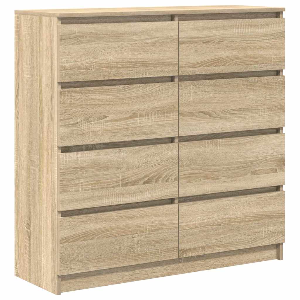 skænk 100x35x99 cm konstrueret træ sonoma-eg